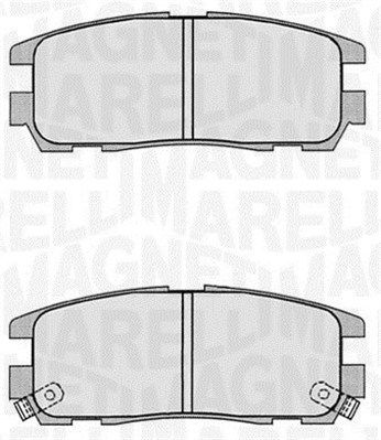 MAGNETI MARELLI stabdžių trinkelių rinkinys, diskinis stabdys 363916060497